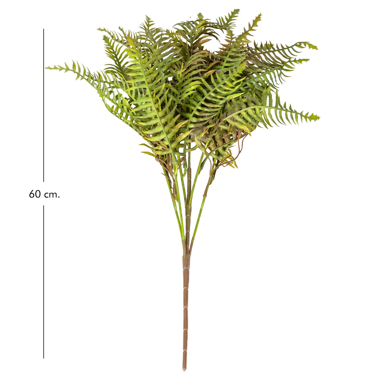 Yapay Fujer - Eğreltiotu Demet, Kızıl/Yeşil - 60 cm