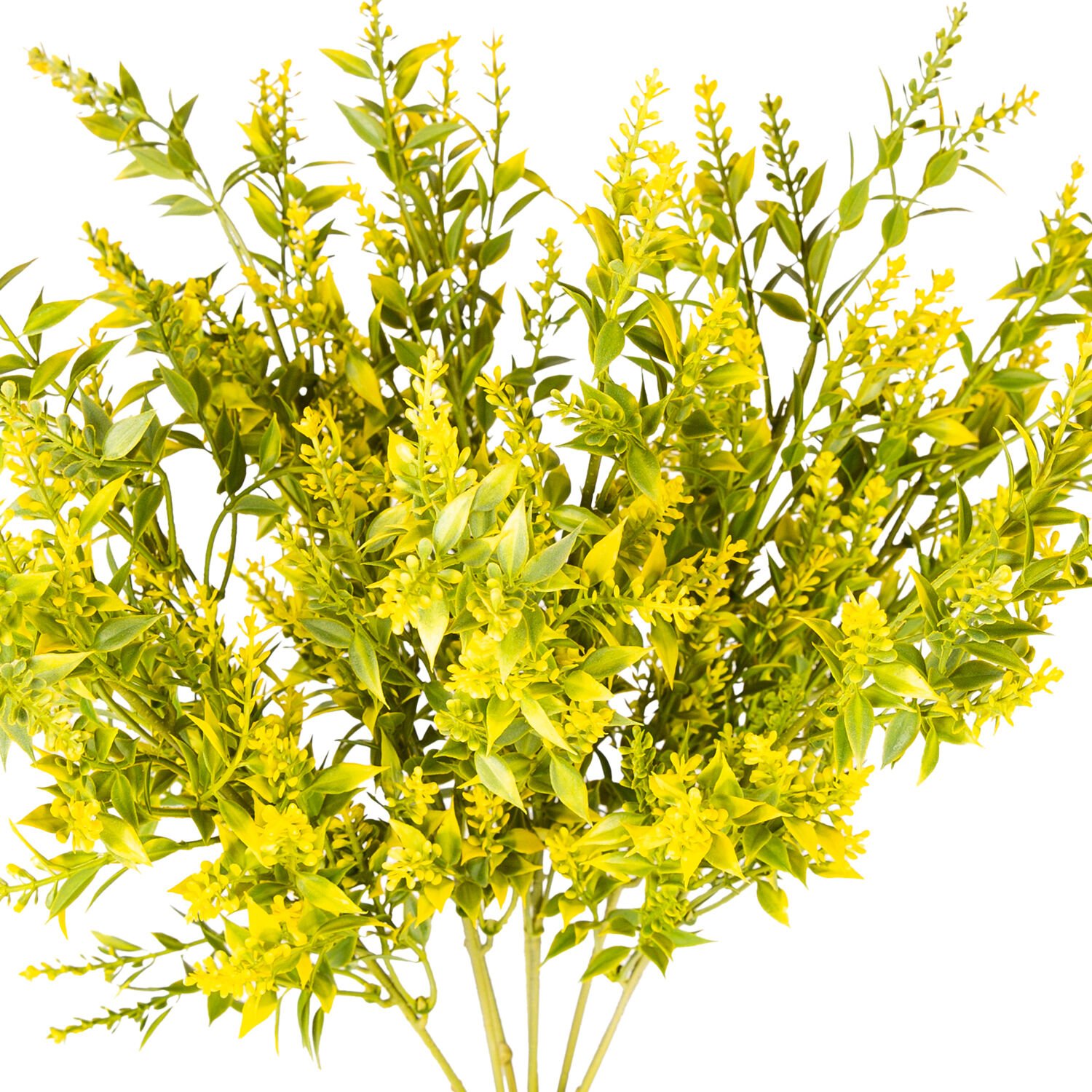 Yapay Çiçekli Bitki, Sarı - 55 cm