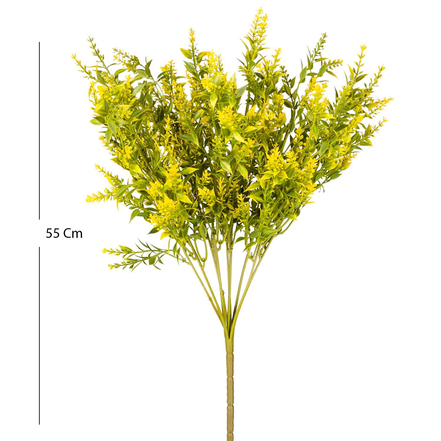 Yapay Çiçekli Bitki, Sarı - 55 cm