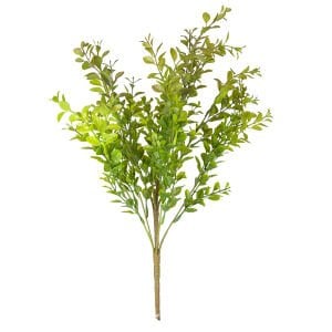 Yapay Bitki, Şimşir Demet, Kızıl/Yeşil - 55 cm