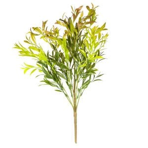 Yapay Çay Demeti, Kızıl/Yeşil - 55 cm