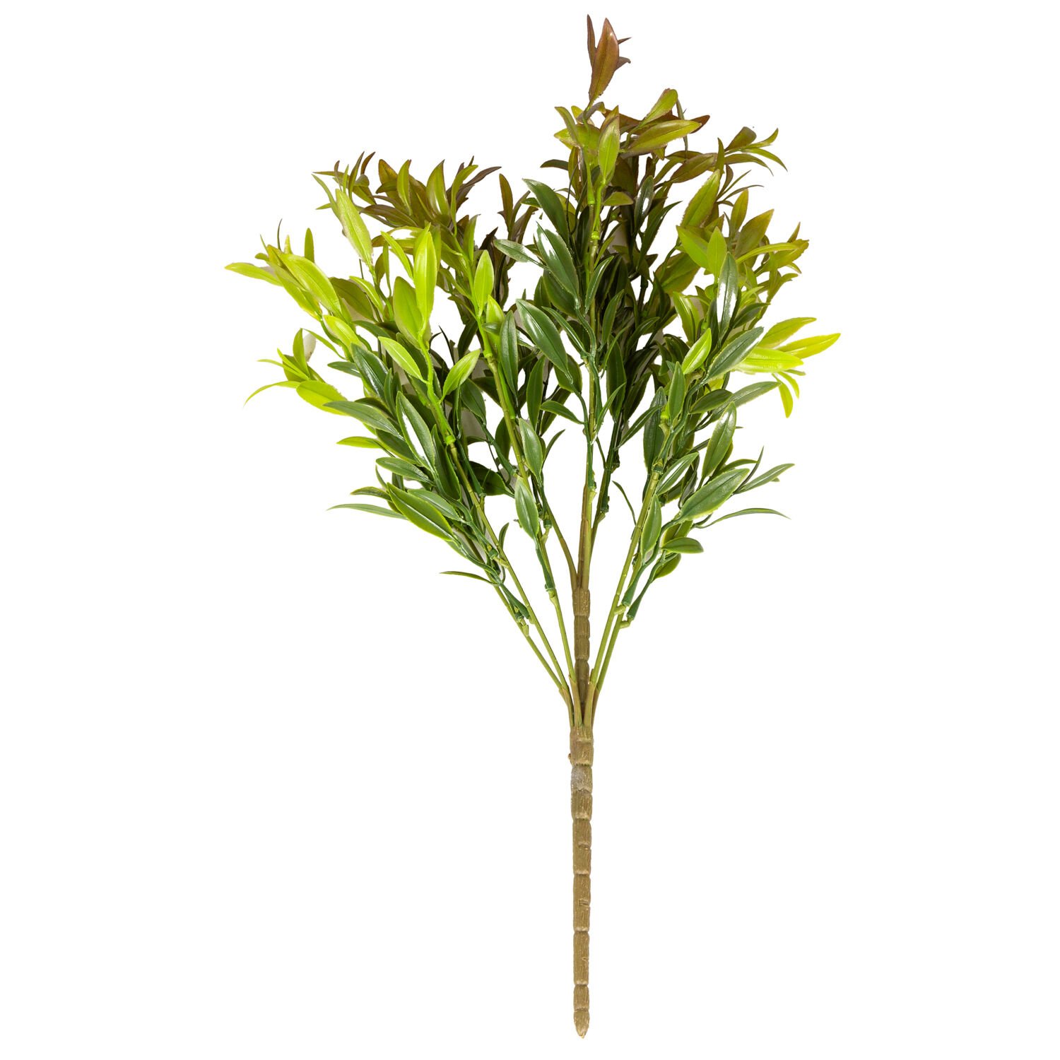 Yapay Çay Demeti, Kızıl/Yeşil - 55 cm