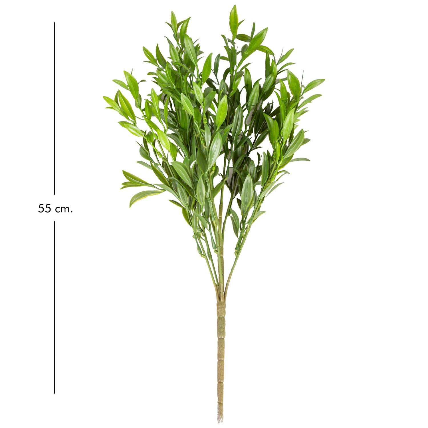 Yapay Çay Demeti, Koyu Yeşil - 55 cm