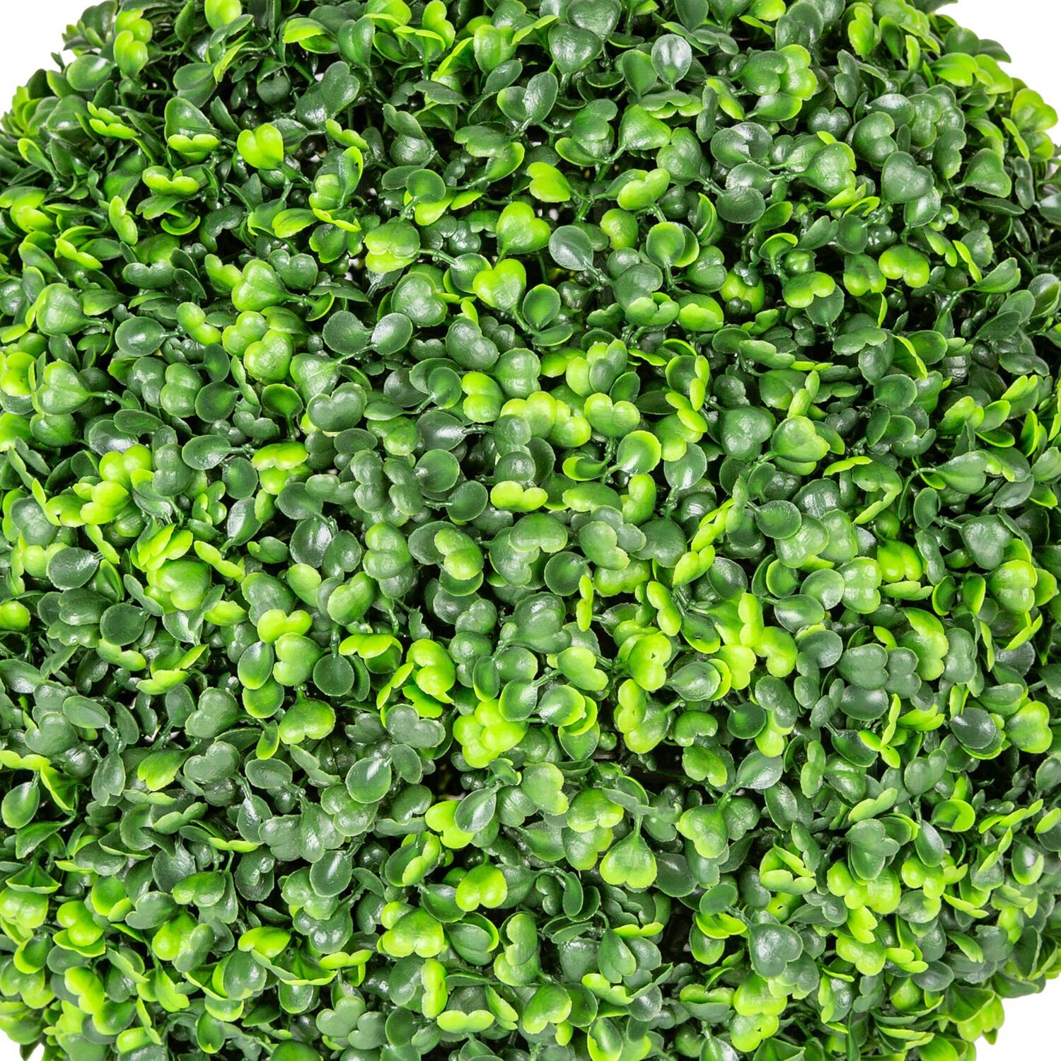 Yapay Yonca Şimşir Top - Dış Mekan Uyumlu, UV Korumalı, 2 Adet Yarım Top, 25 cm