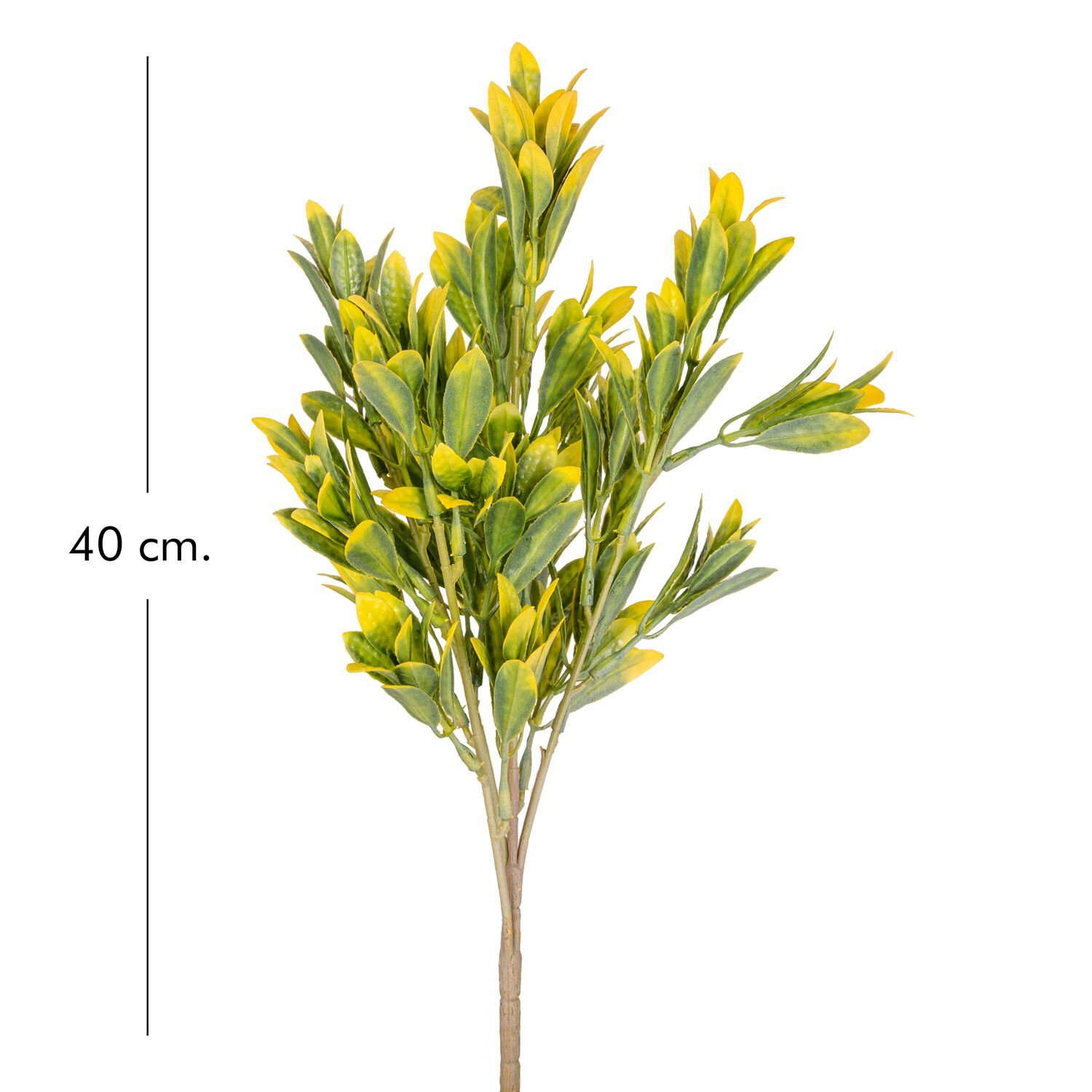 Yapay Bitki Demeti, Sarı-Yeşil - 40 cm