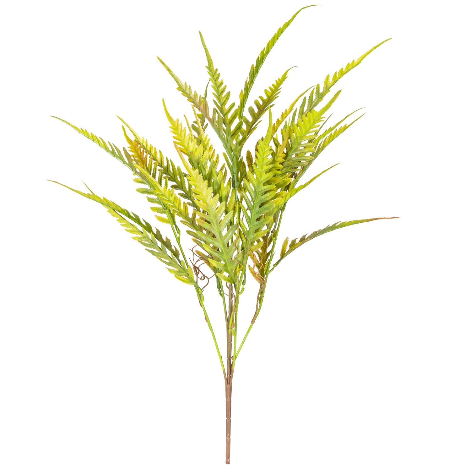 Yapay Fujer - Eğreltiotu Demet, Kızıl/Yeşil - 60 cm