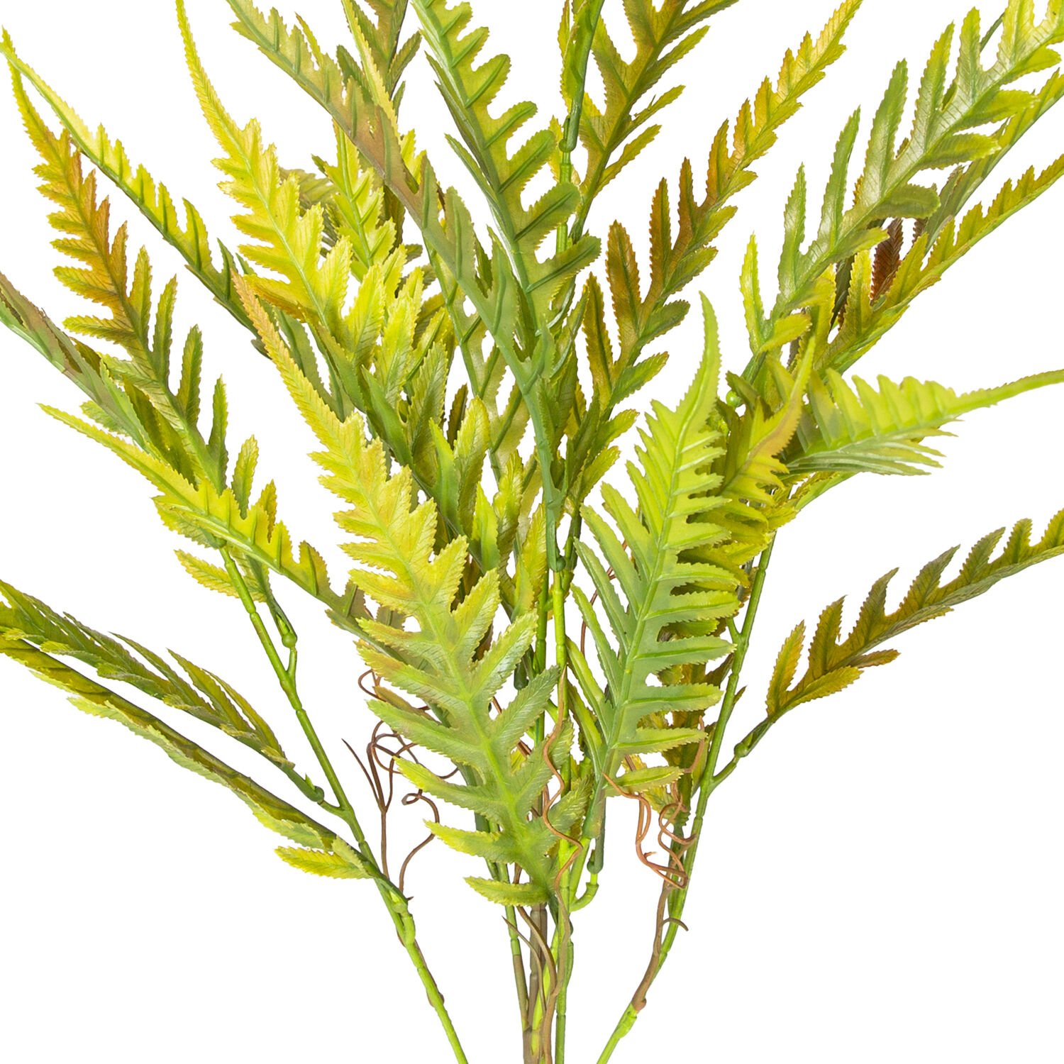 Yapay Fujer - Eğreltiotu Demet, Kızıl/Yeşil - 60 cm