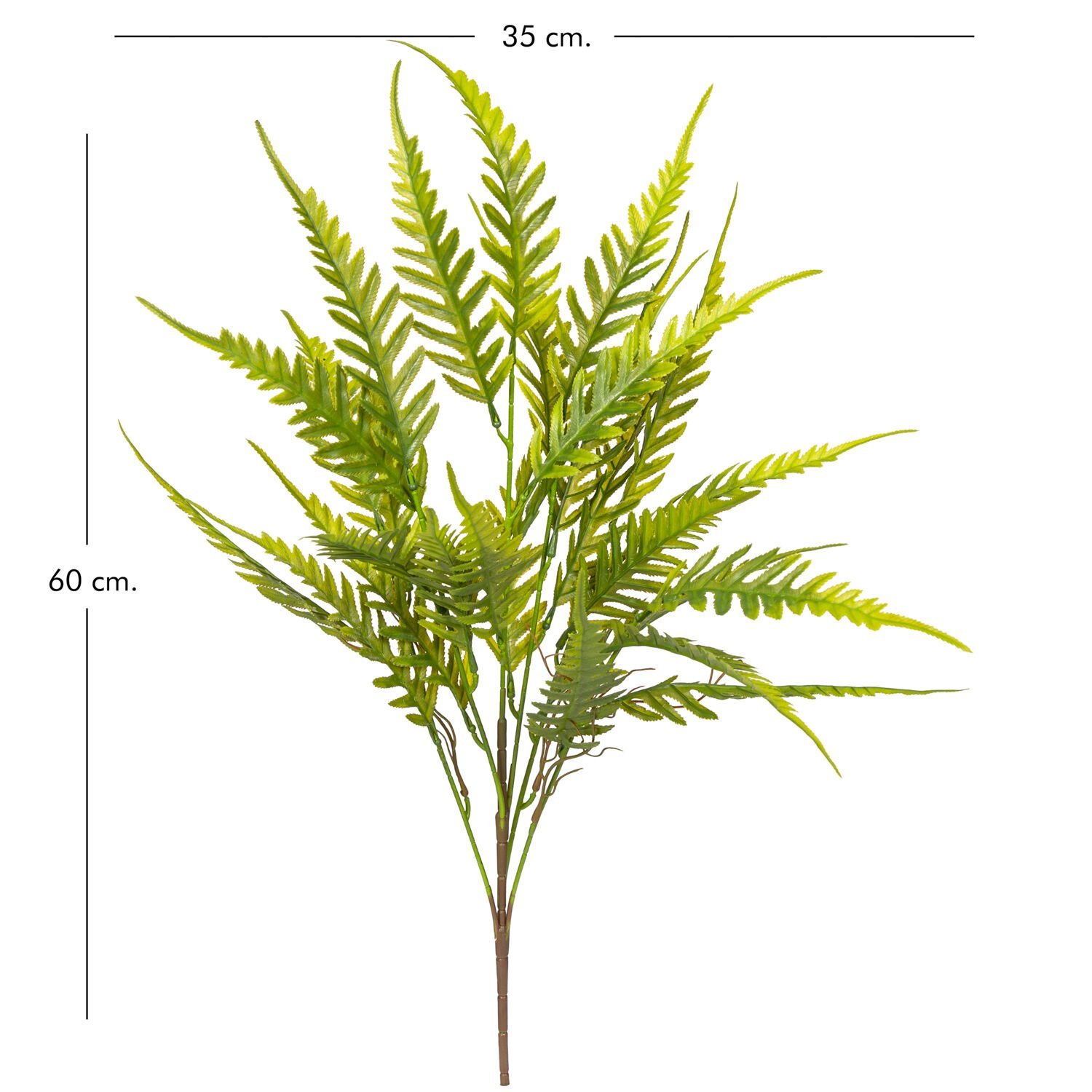 Yapay Fujer - Eğreltiotu Demet, Yeşil - 60 cm