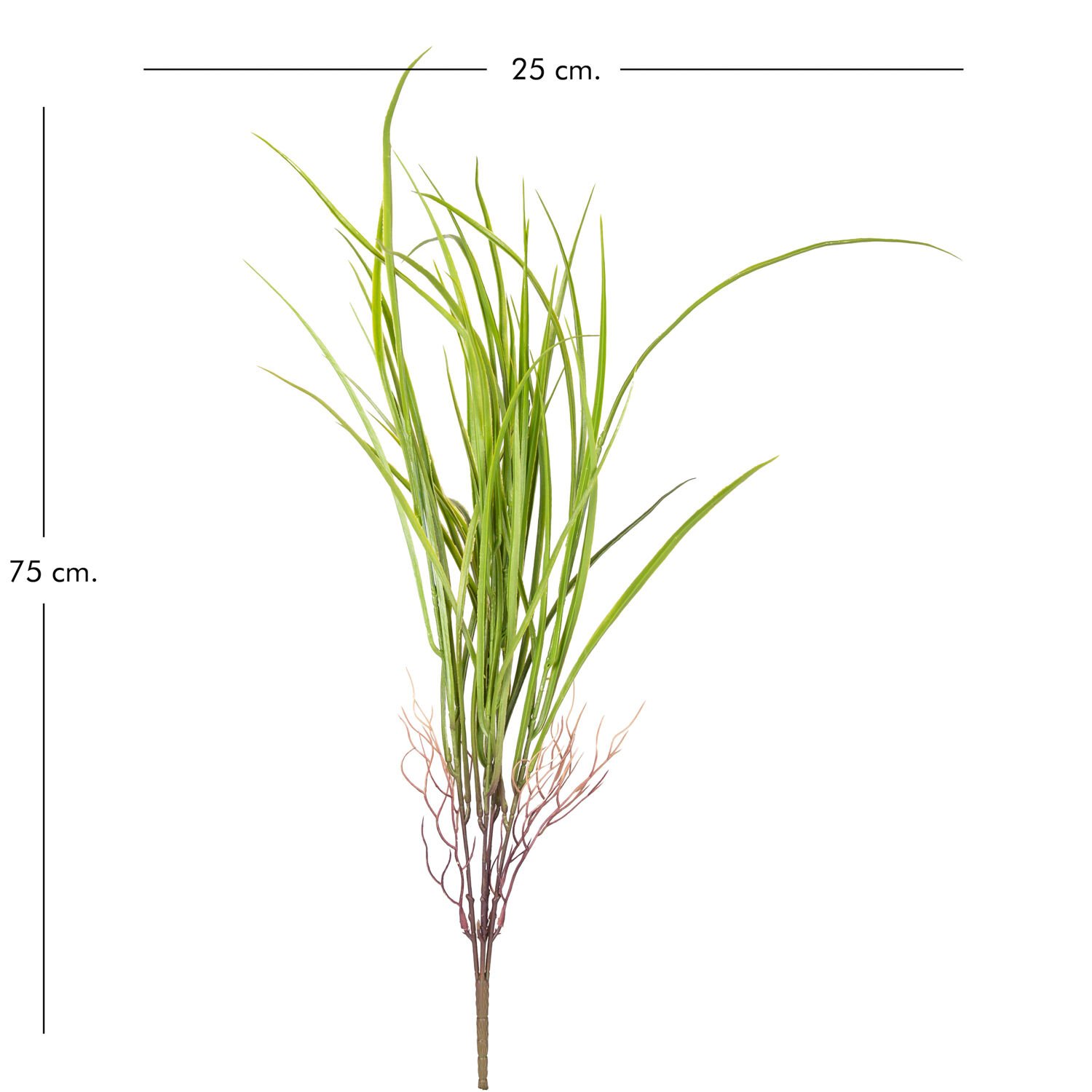 Yapay Saz Demet, Açık Yeşil - 75 cm