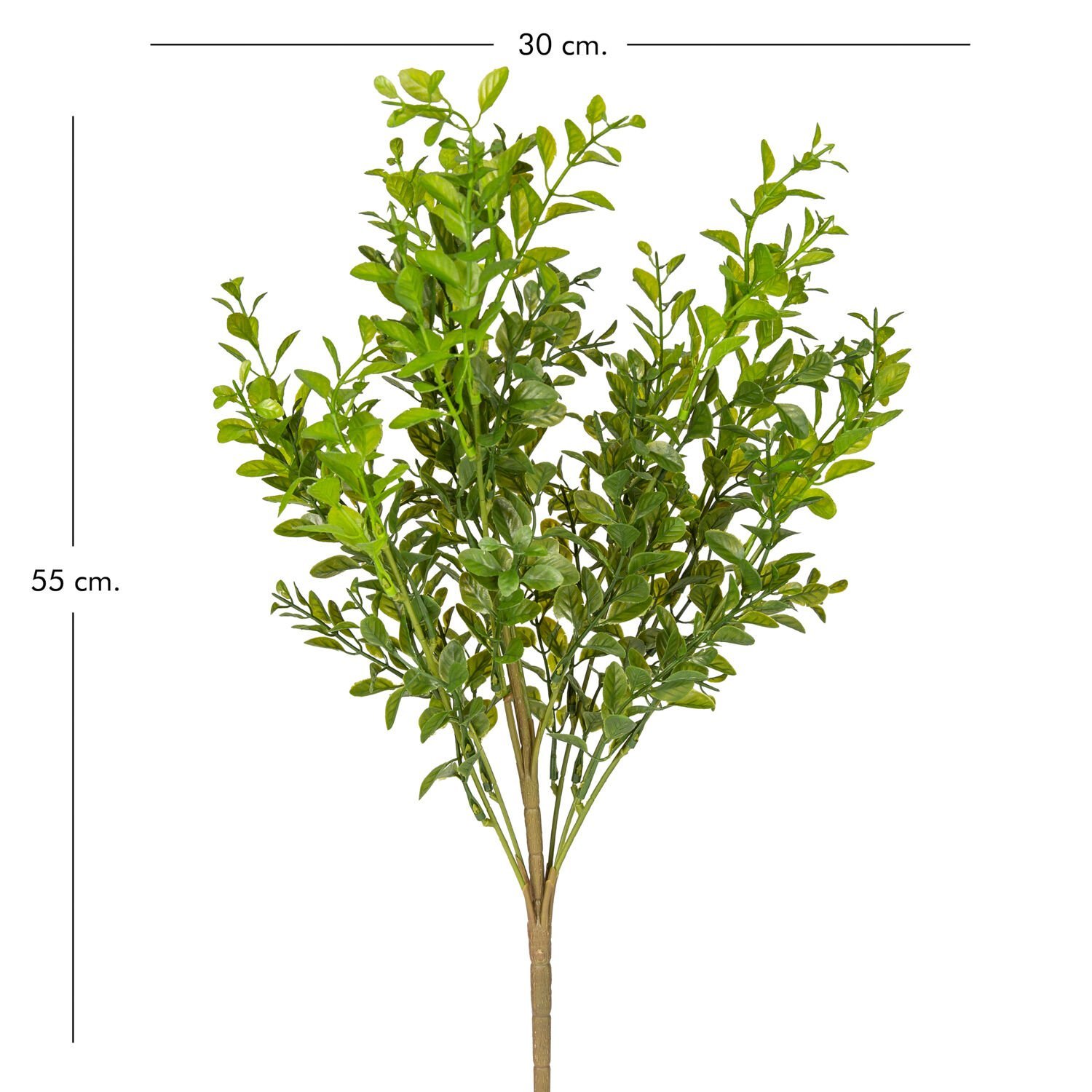 Yapay Bitki, Şimşir Demet, Koyu Yeşil - 55 cm