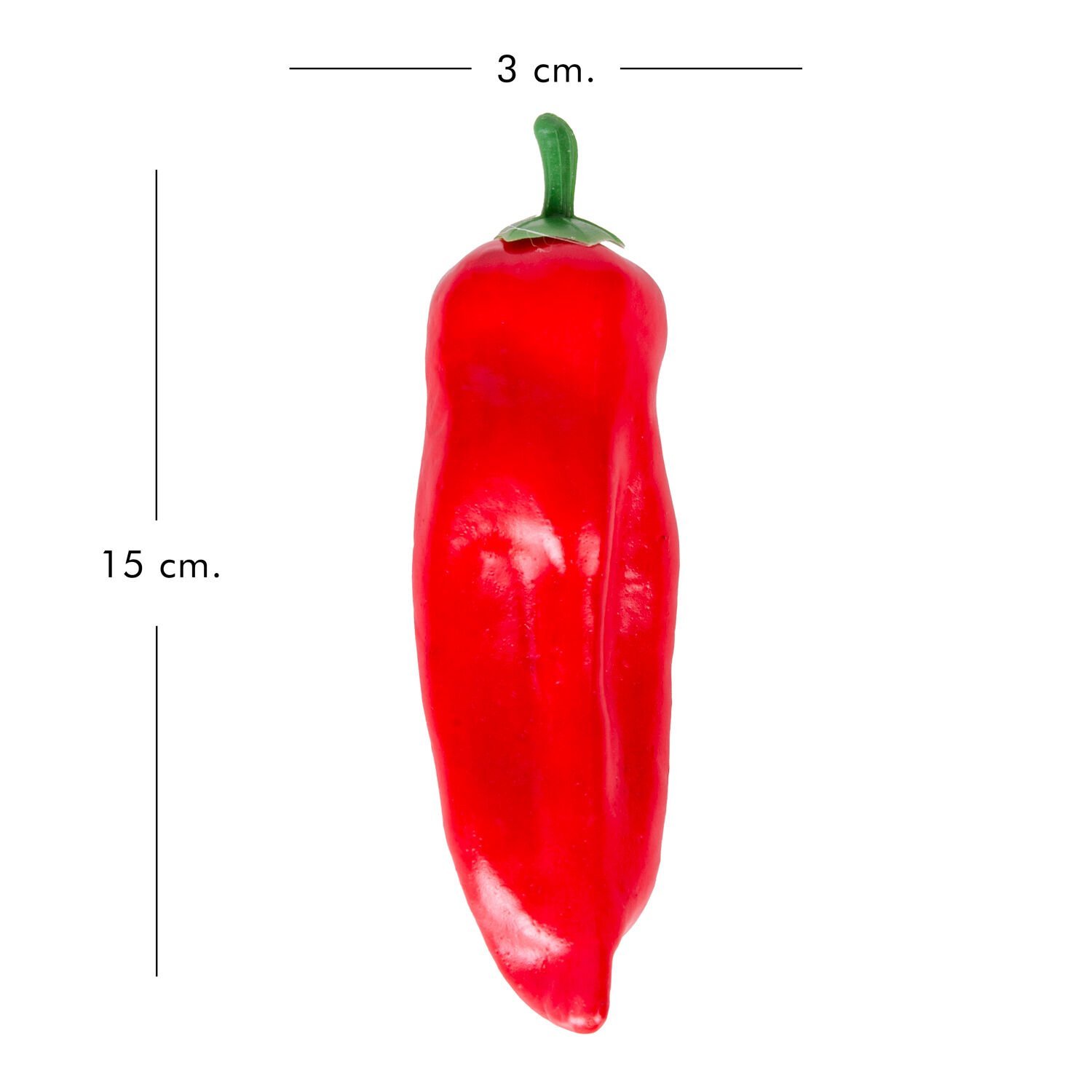 Yapay Kırmızı Biber - 15x3x3 cm