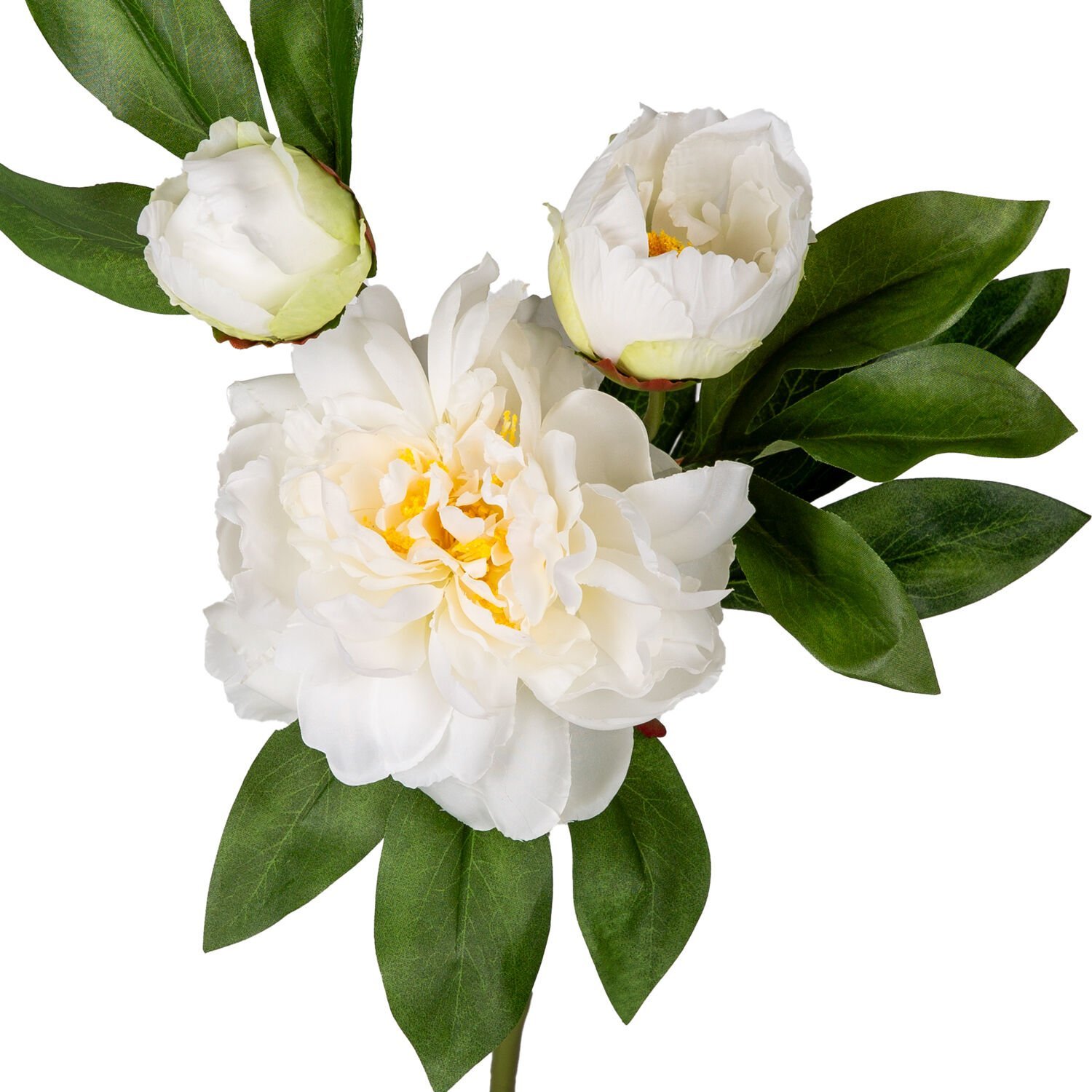 Yapay Çiçek, Şakayık, Tomurcuklu, Beyaz - 63 cm