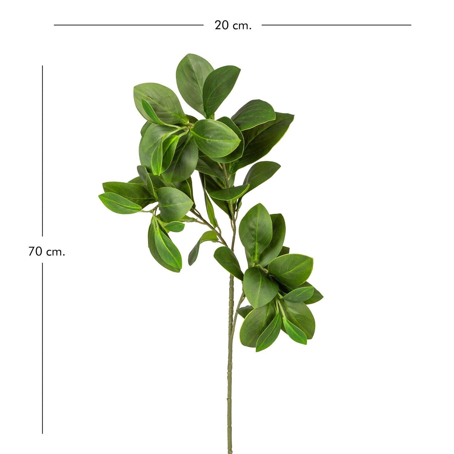 Yapay Manolya Dalı, Yeşil - 70 cm