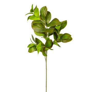 Yapay Manolya Dalı, Kızıl/Yeşil - 70 cm