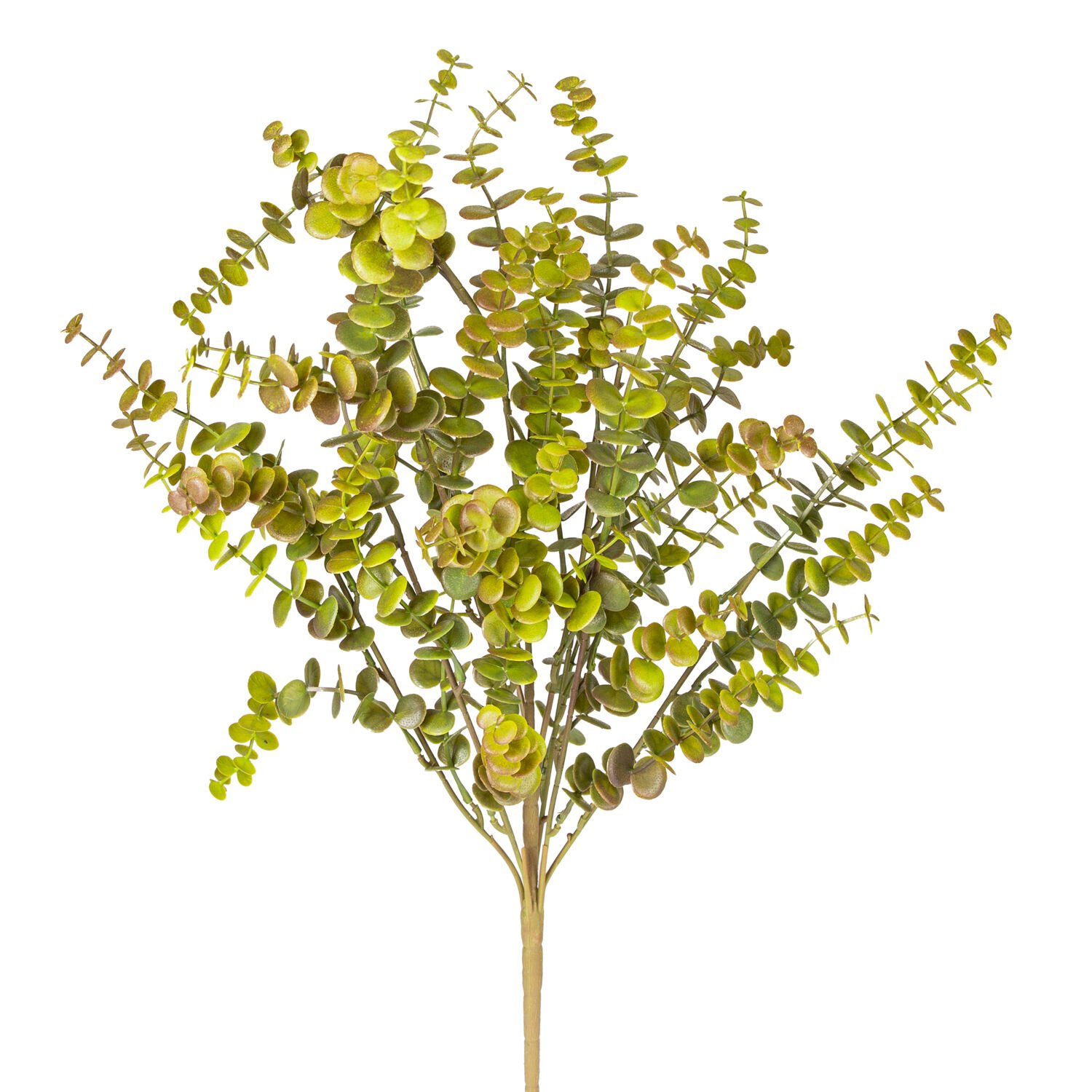 Yapay Okaliptus Demet, Kızıl/Yeşil - 55 cm