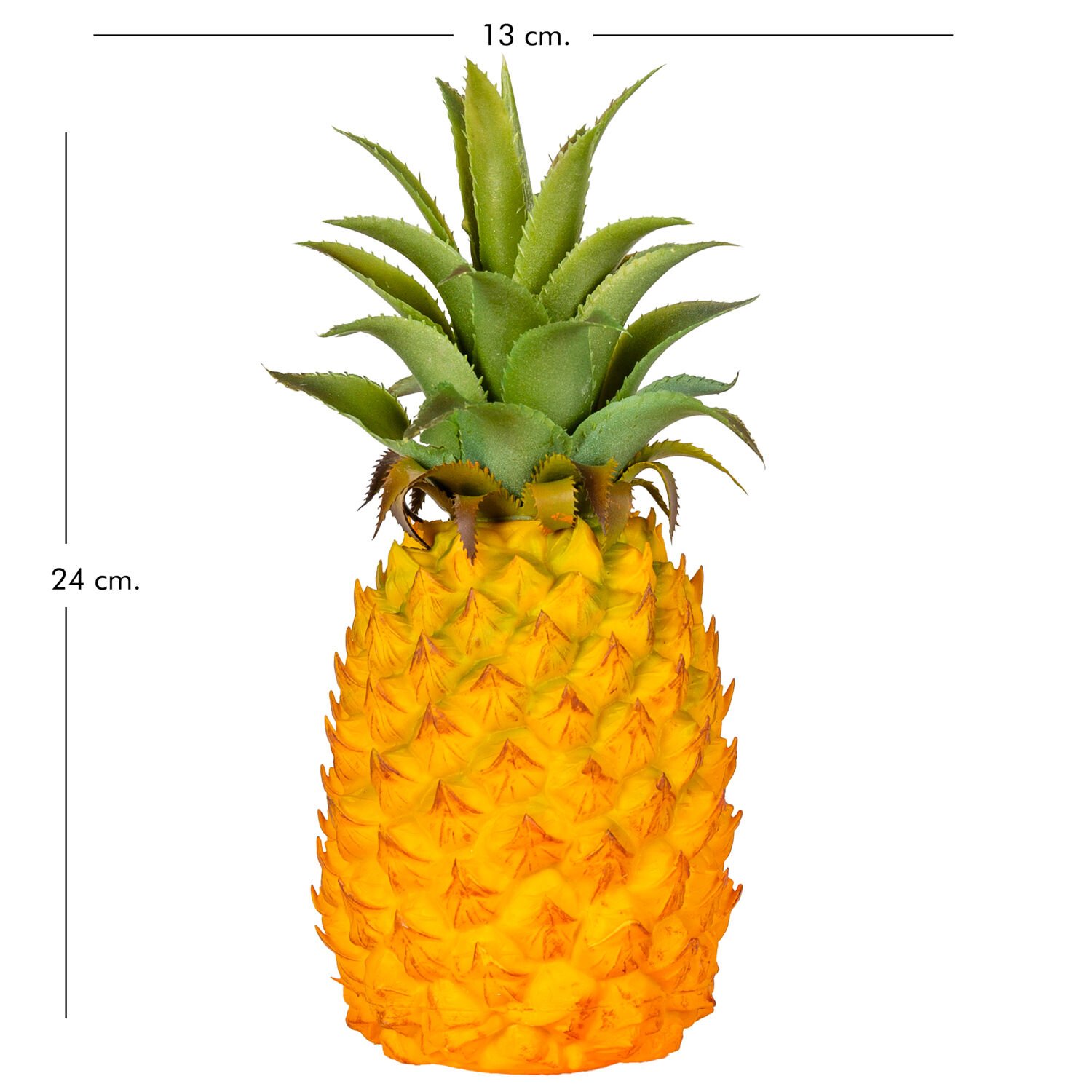Yapay Meyve, Ananas, Turuncu - 13x24 cm