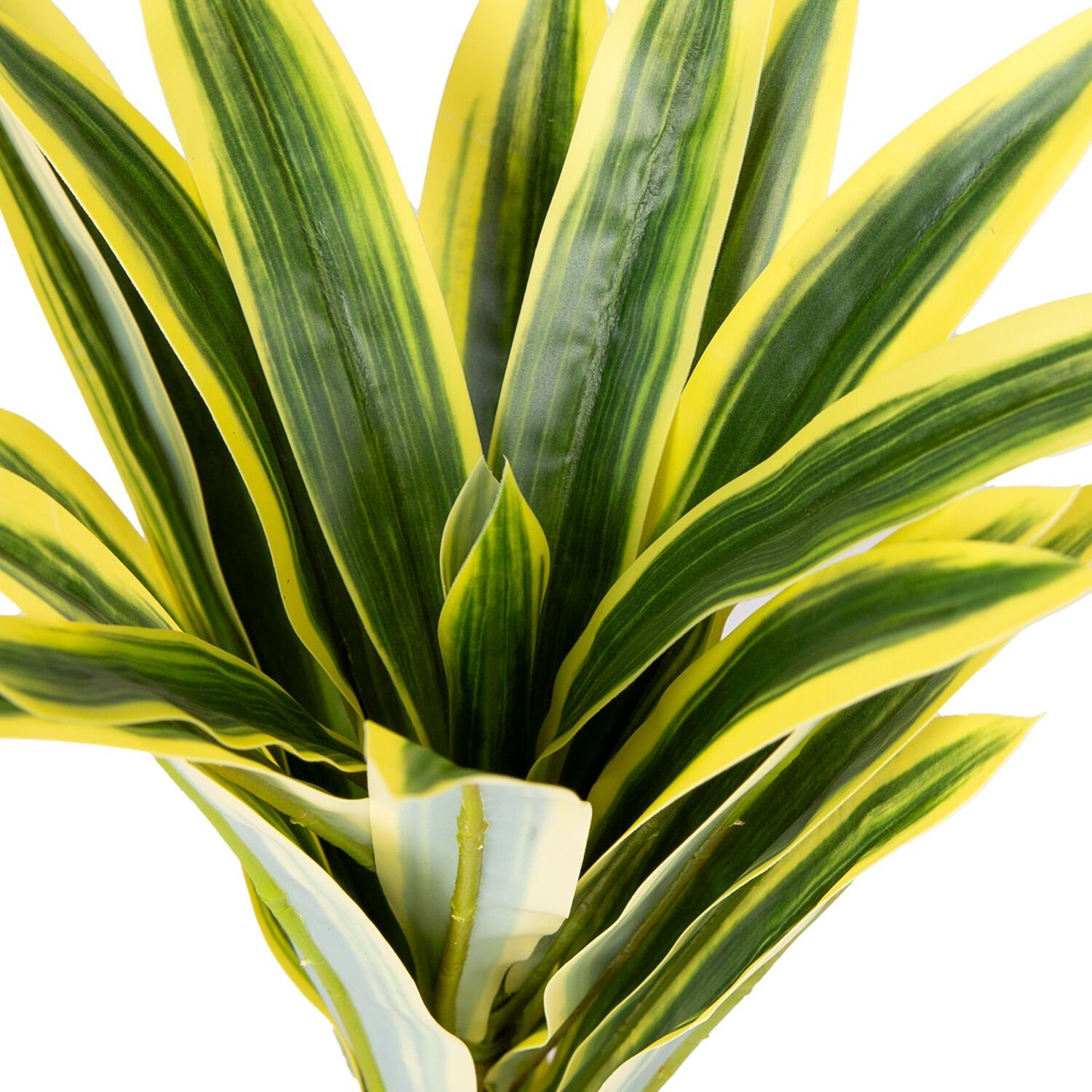 Yapay Yuka Bitkisi, Yeşil/Sarı - 25 cm