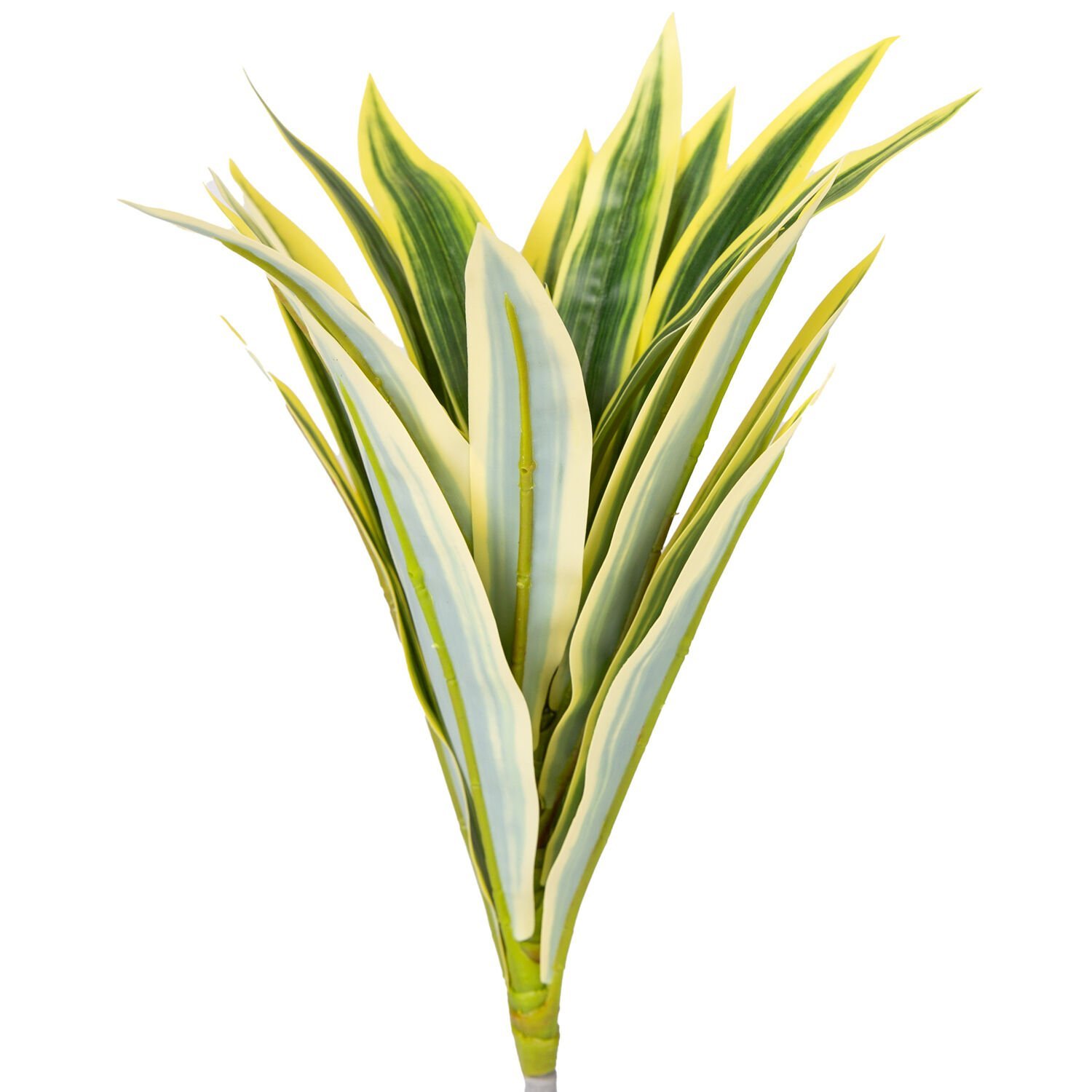 Yapay Yuka Bitkisi, Yeşil/Sarı - 25 cm