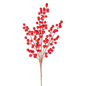 Yılbaşı Süsü, Pike Berry Kokina, Kırmızı - 48 cm