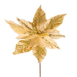 Yılbaşı Çiçeği, Gold - 30 cm