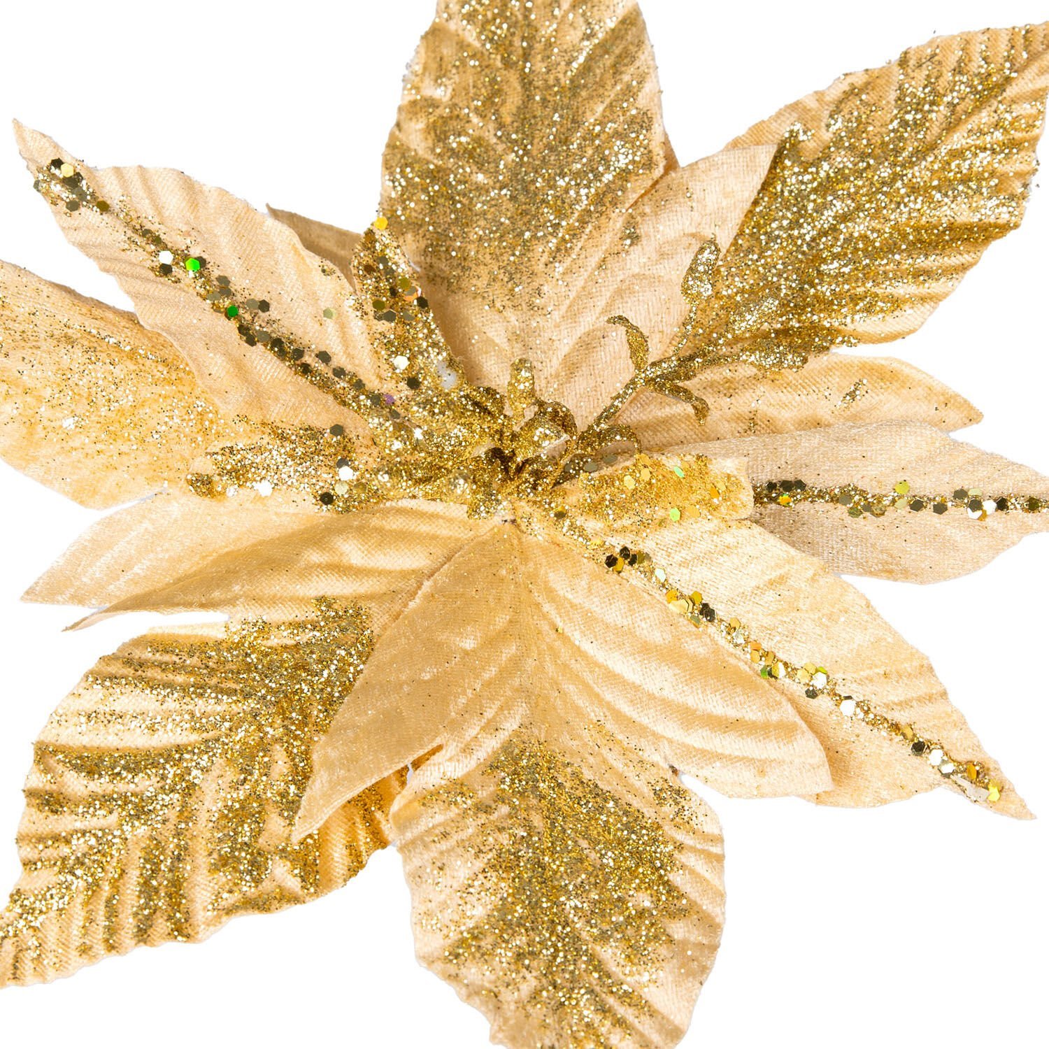 Yılbaşı Çiçeği, Gold - 30 cm