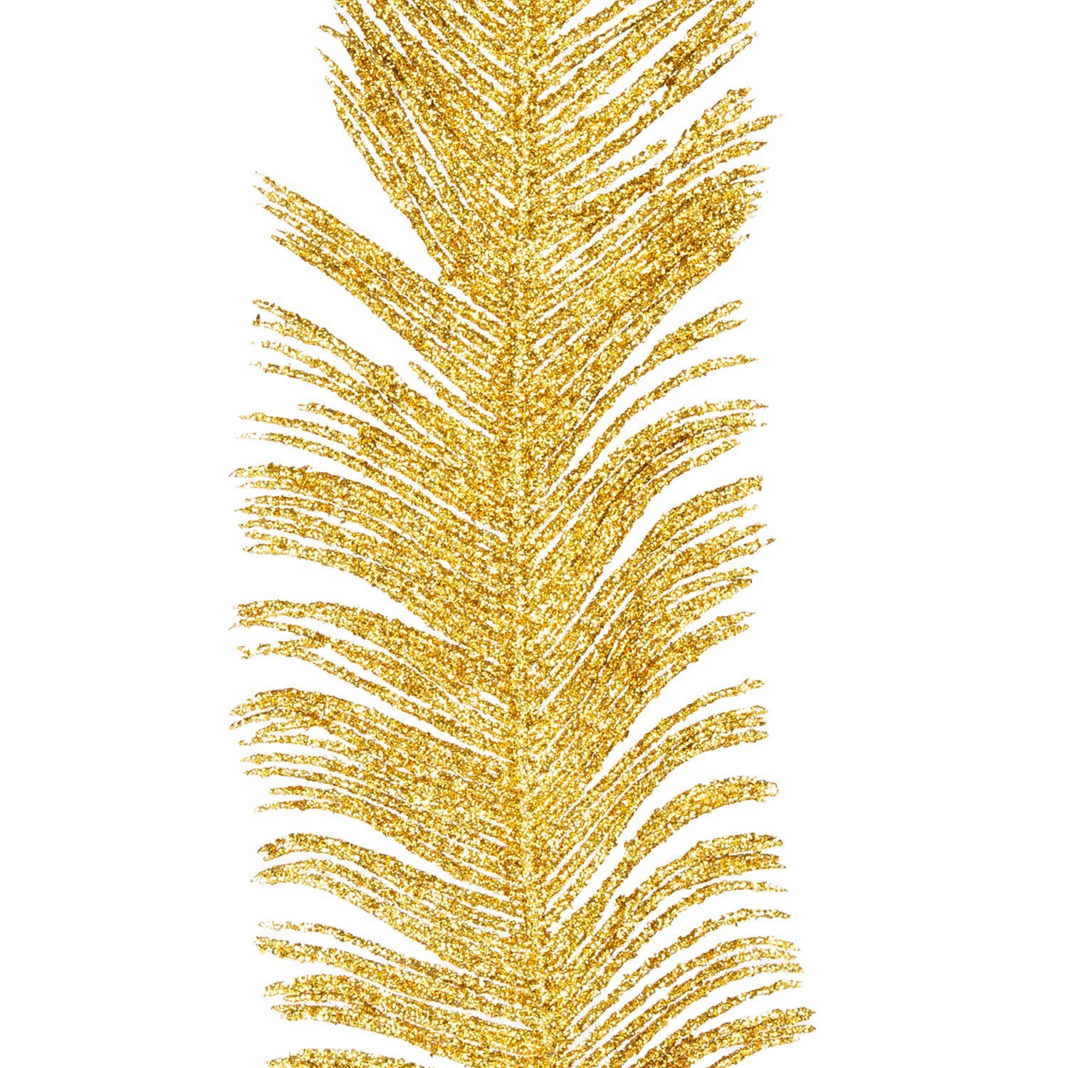 Yapay Çikas Dalı, Simli, Gold - 56 cm