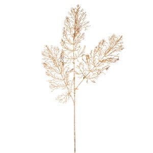 Yapay Dal, Simli, Gold - 76 cm