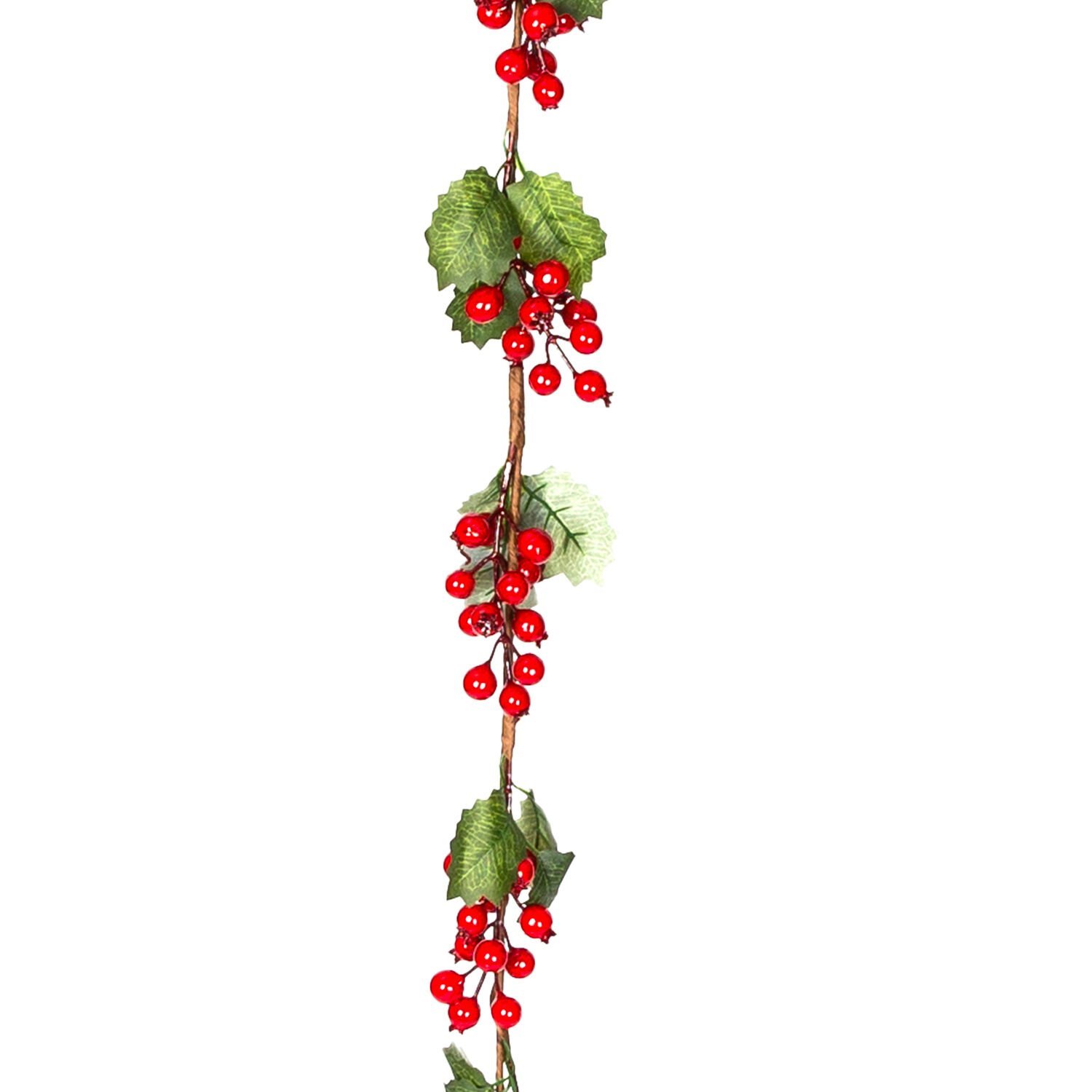 Yılbaşı Süsü, Pike Berry Garland, Kırmızı-Yeşil - 150 cm