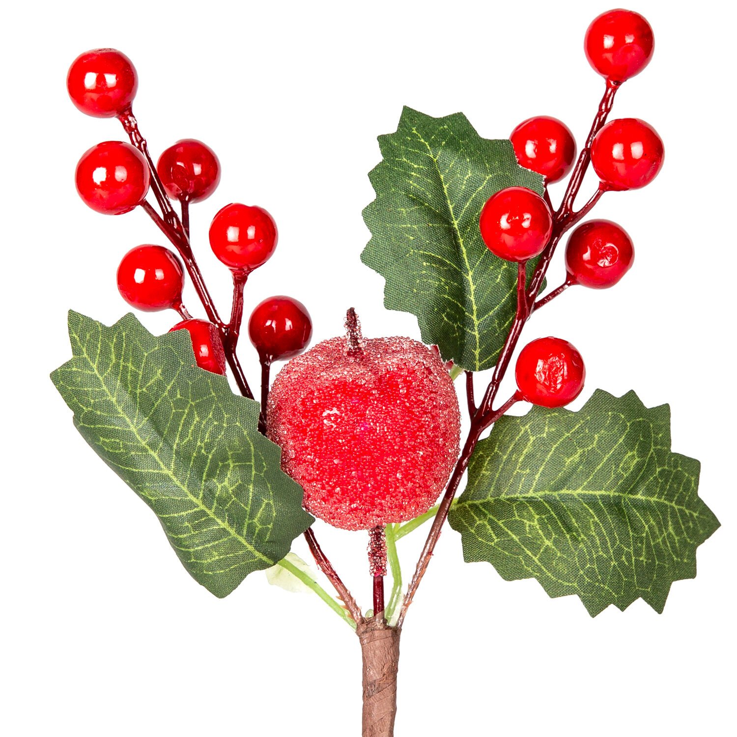 Yılbaşı Süsü, Pike Berry, Kırmızı - Narlı, 23 cm