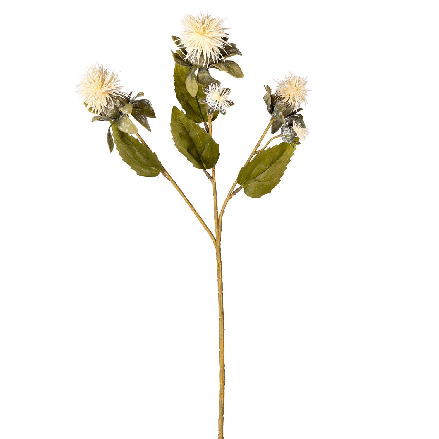 Yapay Bitki, Dikenli, Krem - 56 cm