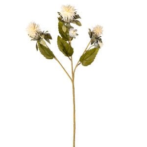 Yapay Bitki, Dikenli, Krem - 56 cm