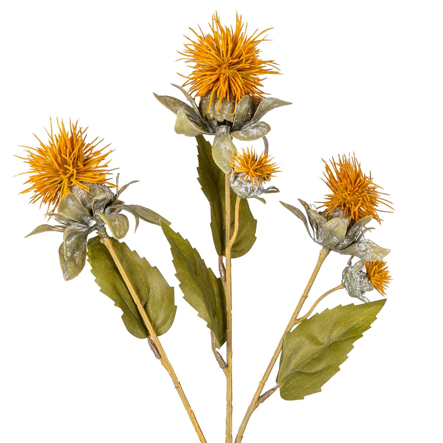 Yapay Bitki, Dikenli, Sarı - 56 cm