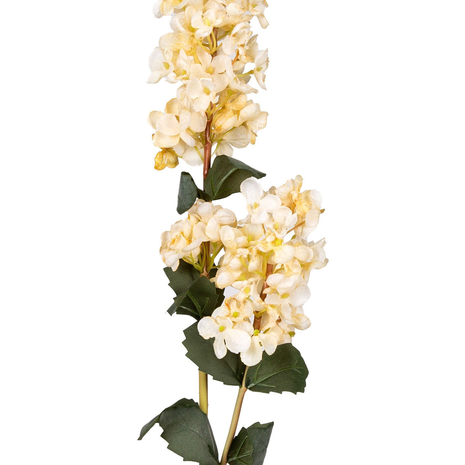 Yapay Ortanca, Salkım, Krem - 86 cm