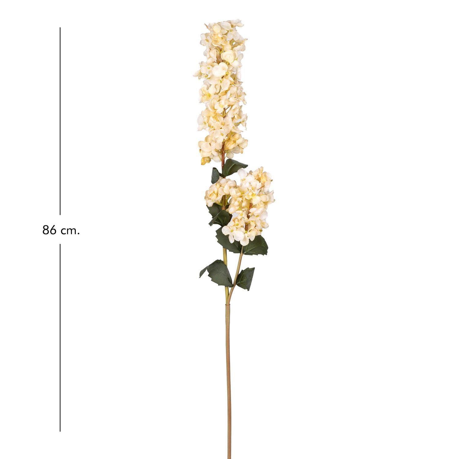 Yapay Ortanca, Salkım, Krem - 86 cm