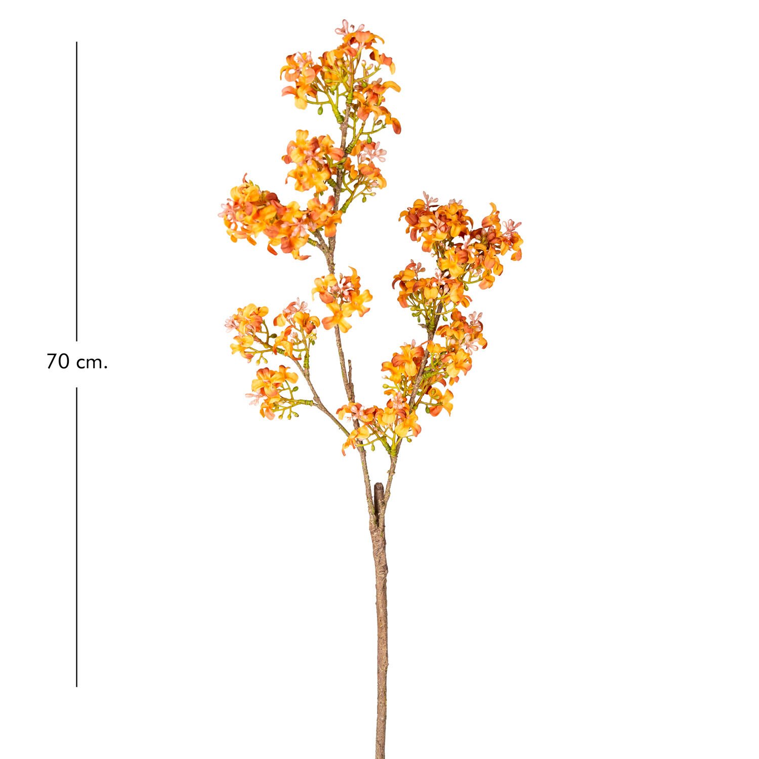 Yapay Bahar Dalı, Turuncu - 70 cm