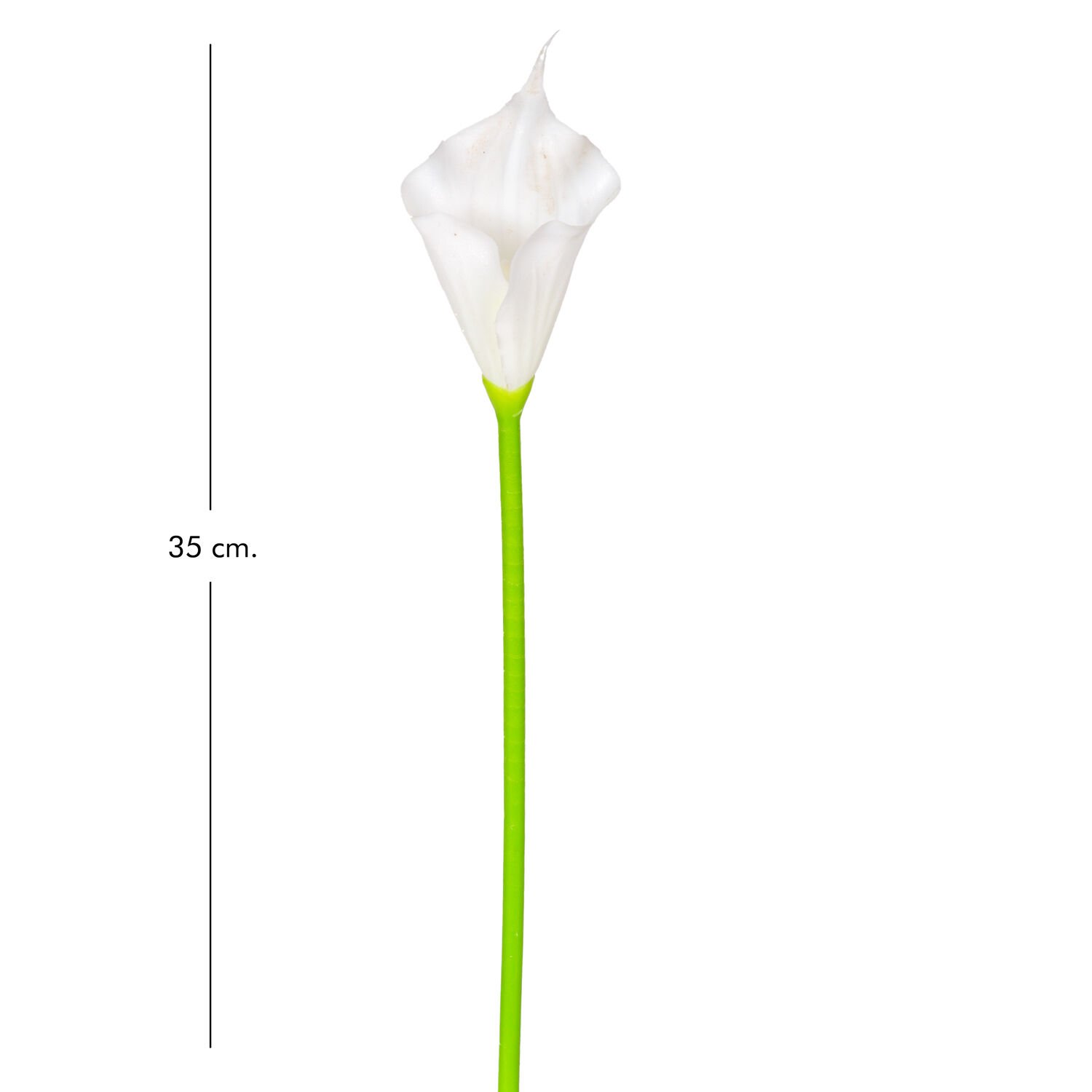 Yapay Calla, Tek Dal, Beyaz - 35 cm
