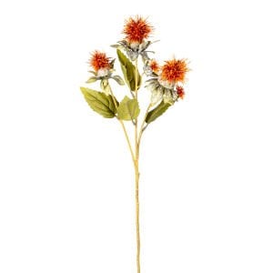 Yapay Bitki, Dikenli, Turuncu - 56 cm