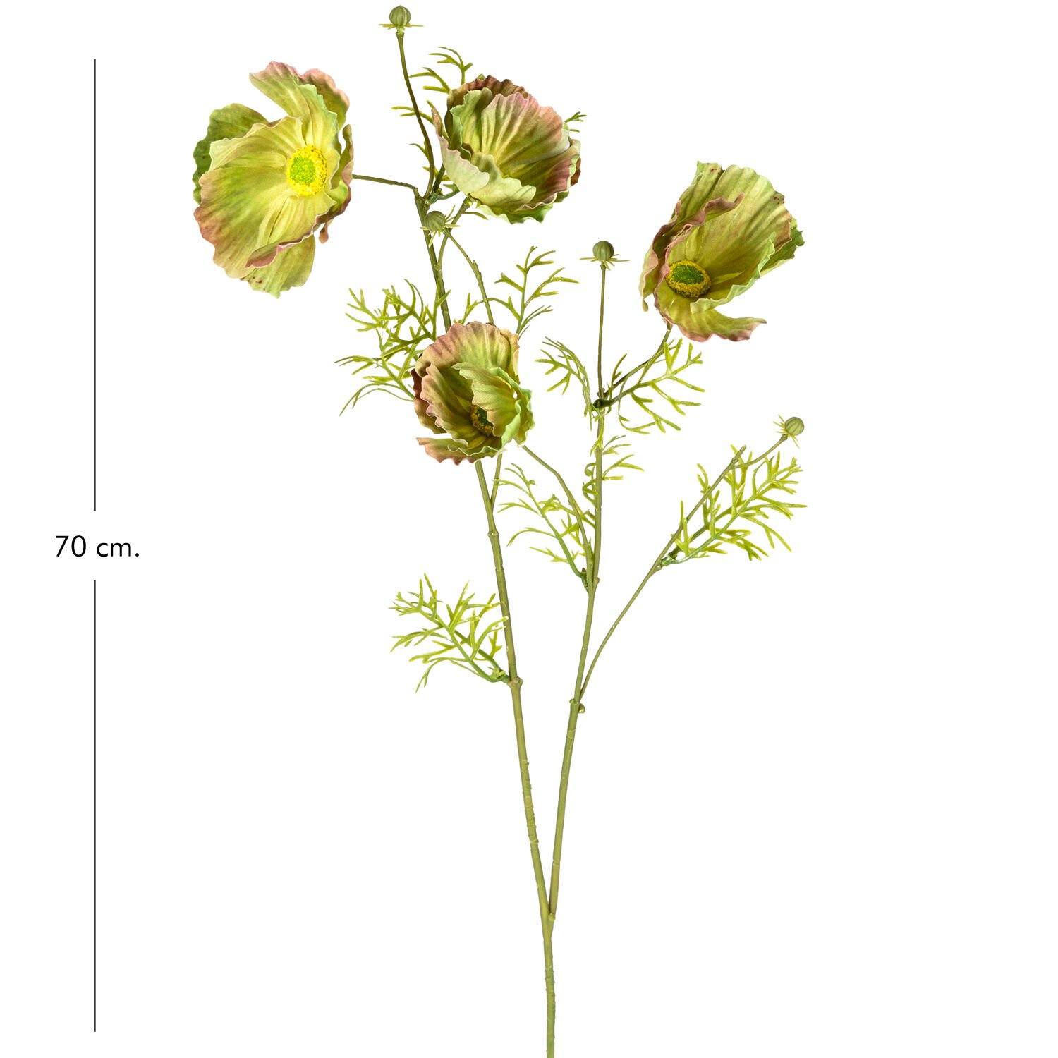 Yapay Çiçek, Gelincik, Yeşil - 70 cm