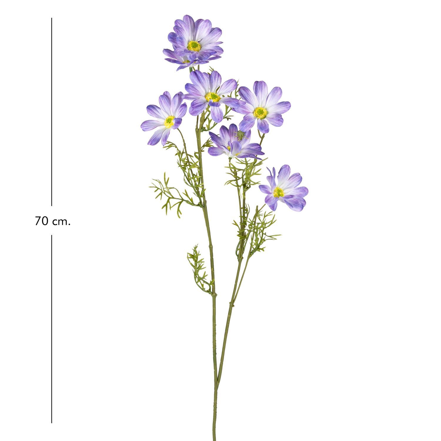 Yapay Çiçek, Papatya, Mavi - 70 cm