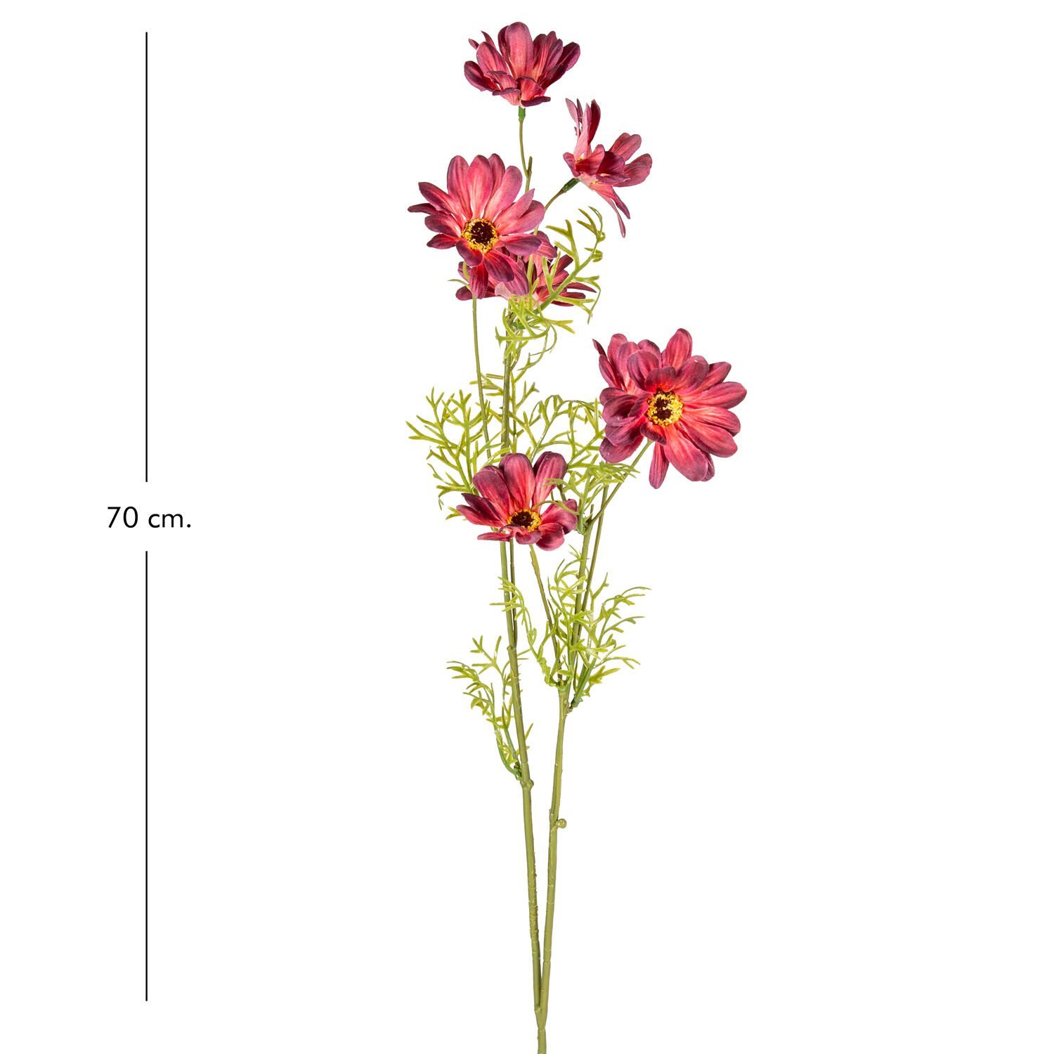 Yapay Çiçek, Papatya, Bordo - 70 cm