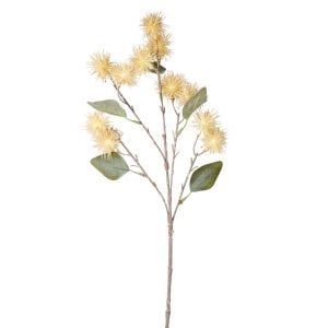 Yapay Top Çiçek, Krem - 63 cm