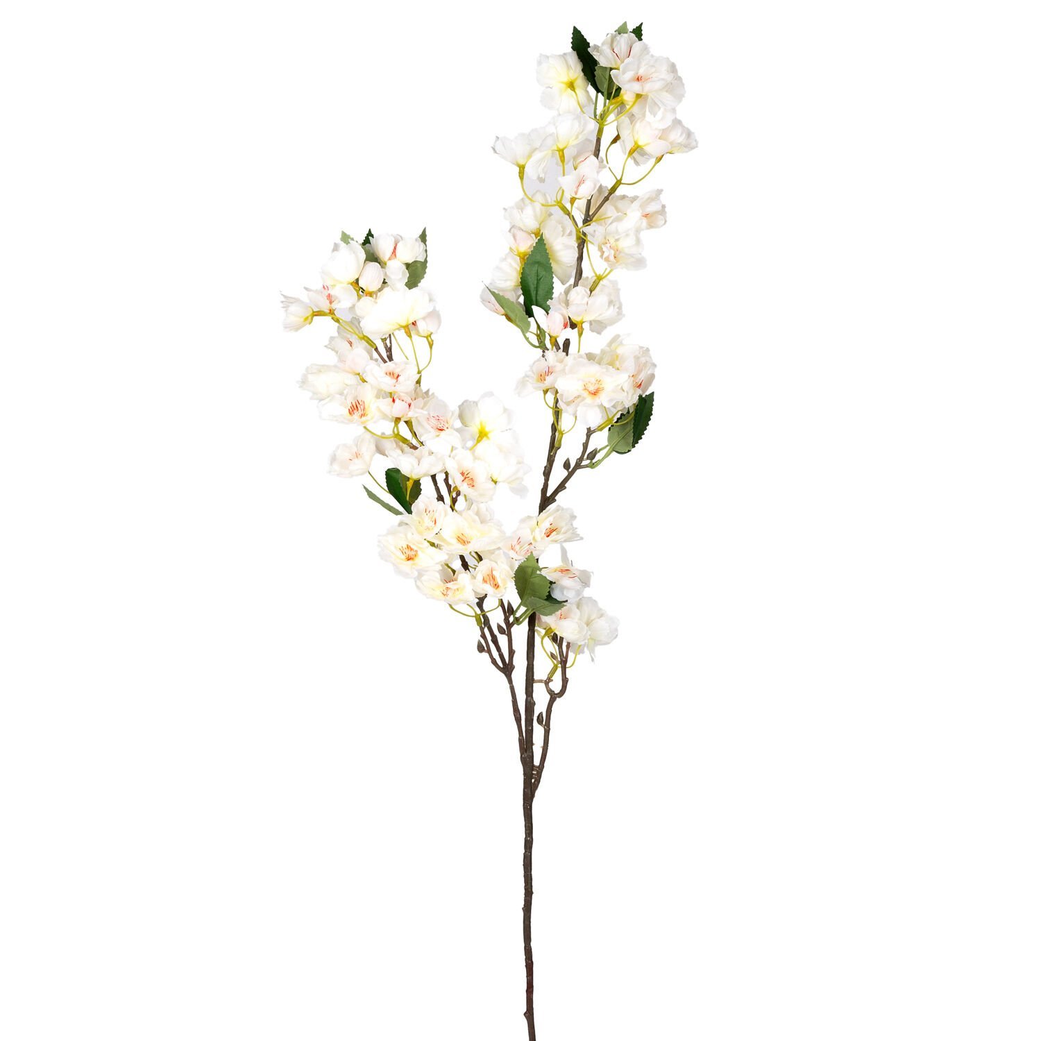 Yapay Bahar Dalı, Kiraz Çiçeği, Beyaz - 90 cm