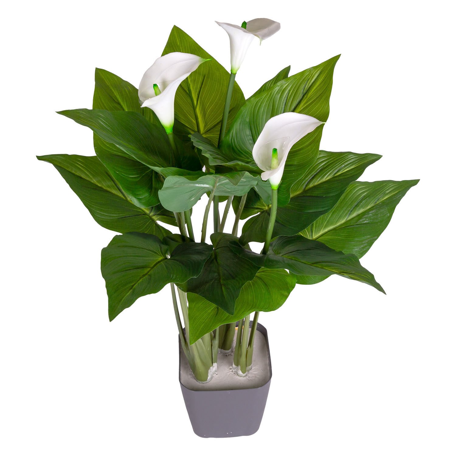 Yapay Kala Zambak Ağacı, Gerçek Dokulu, Yeşil - 68 cm