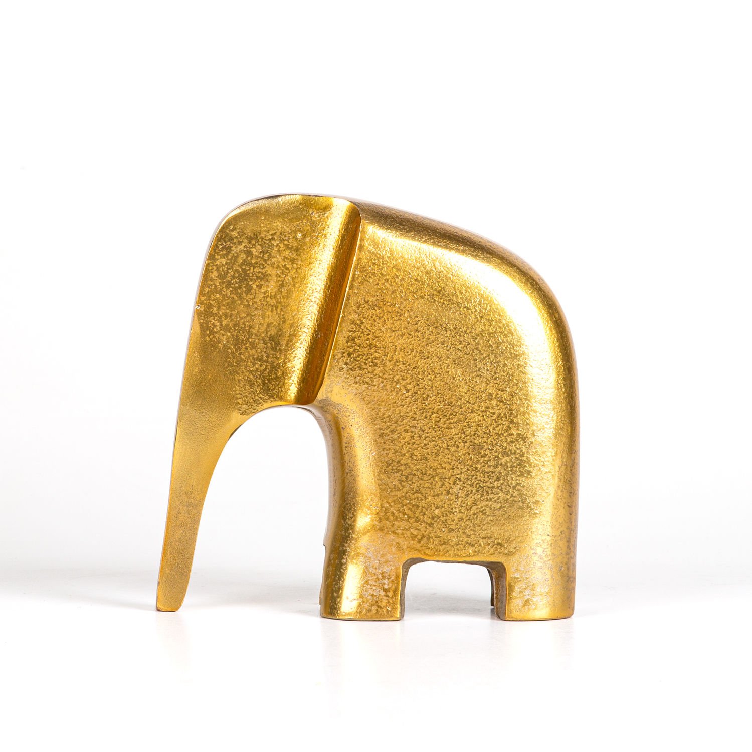 Dekoratif Metal Fil Gold 16x16x6 Cm.