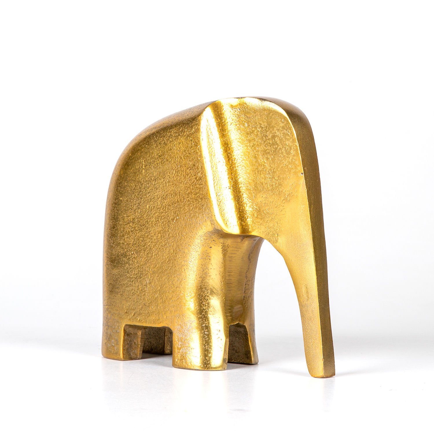 Dekoratif Metal Fil Gold 16x16x6 Cm.