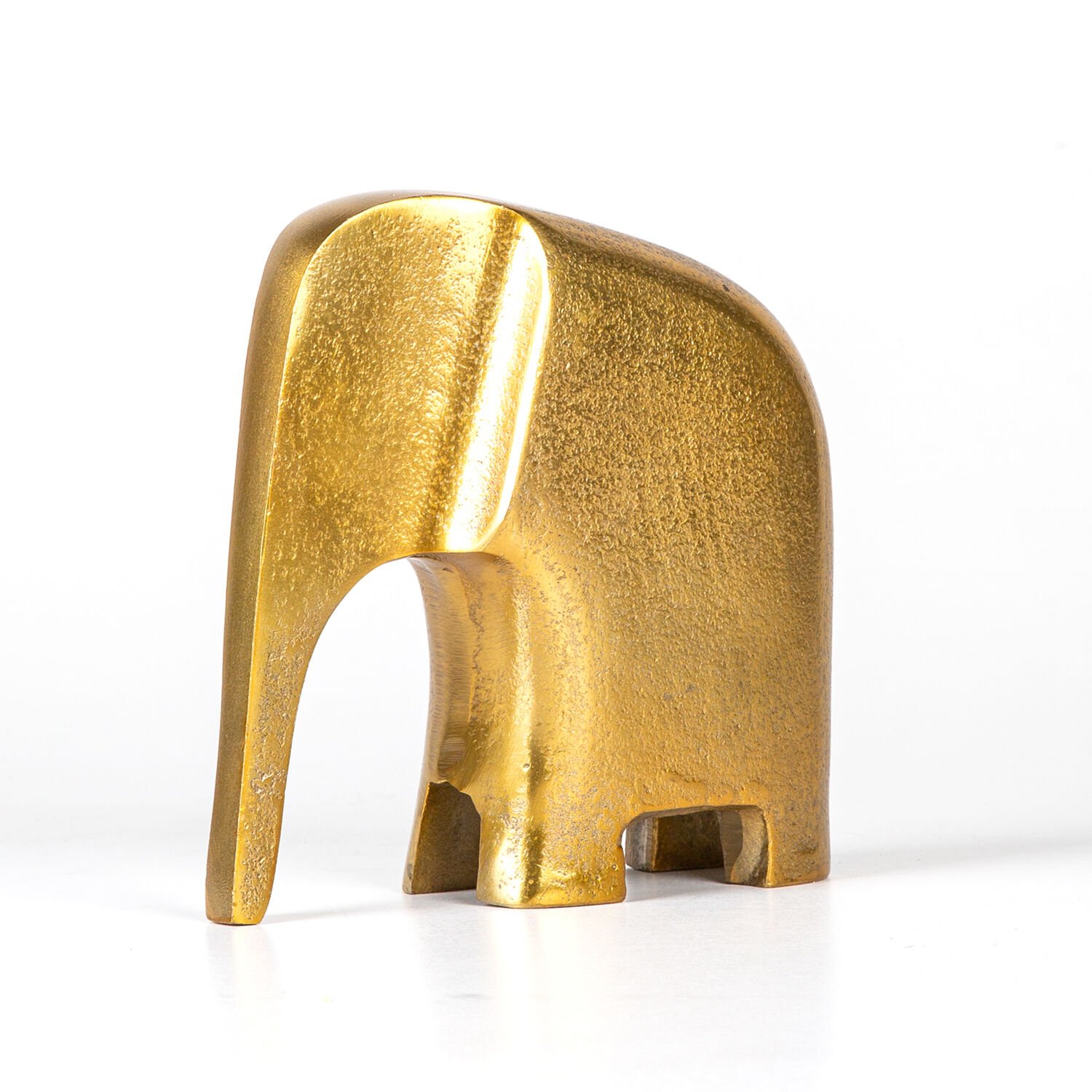 Dekoratif Metal Fil Gold 16x16x6 Cm.