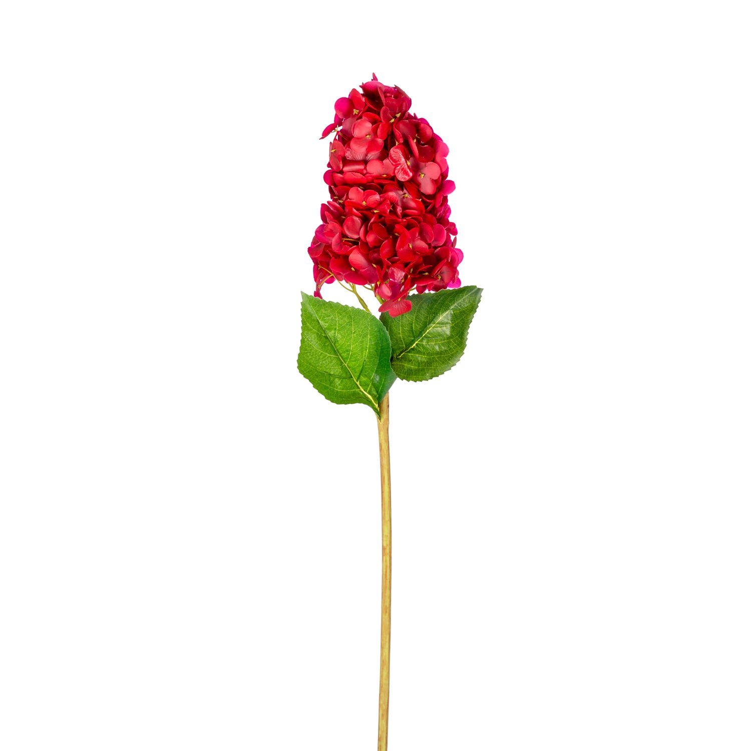 Yapay Ortanca Islak Dokulu Kırmızı 70 Cm.