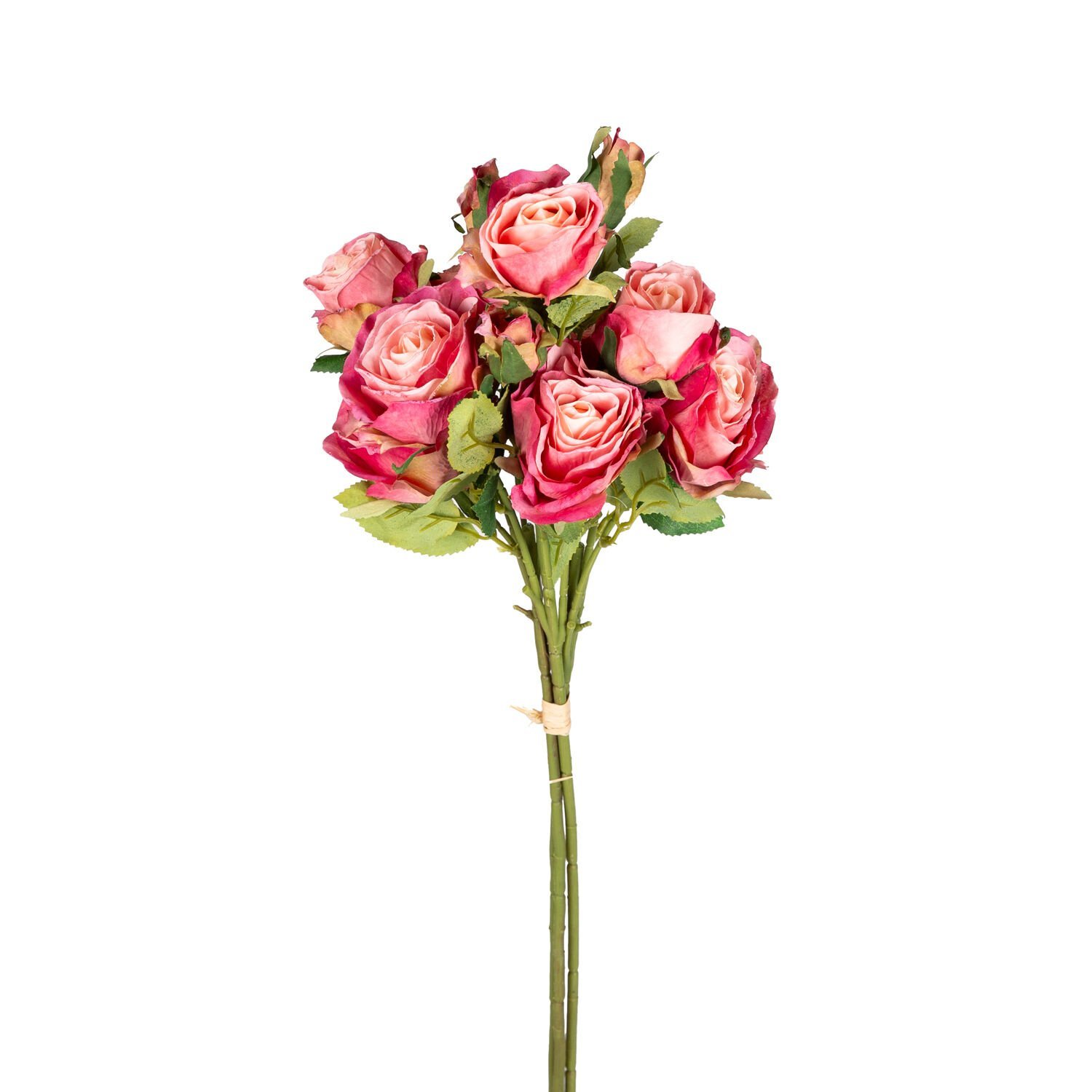 Yapay Çiçek Gül Demeti Pembe 60 Cm.