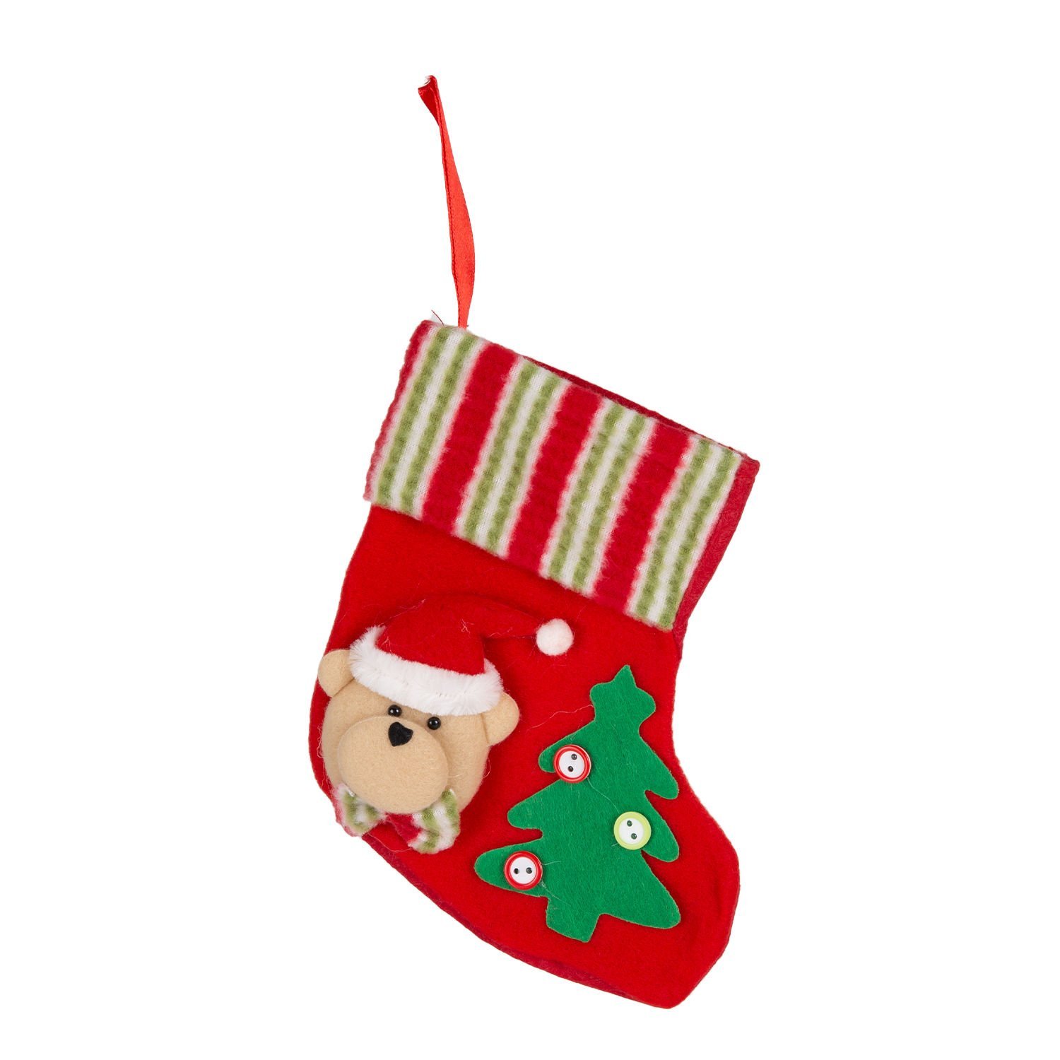 Yılbaşı Süsü, Çorap, Yılbaşı - 14x16 cm