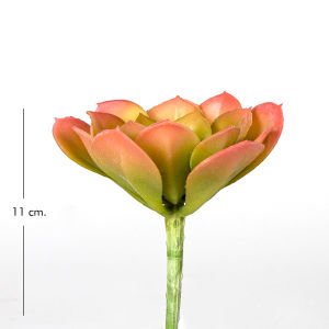 Yapay Kaktüs Sukulent Pembe/Yeşil 11 Cm.